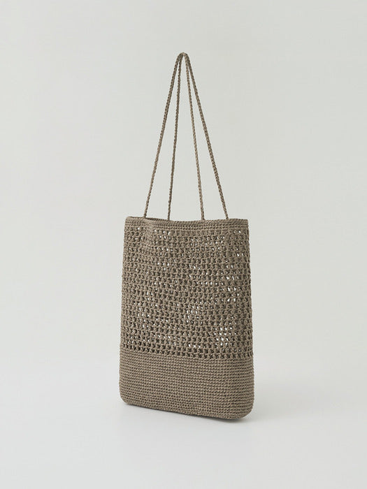 [moia] mesh knit bag (sage sand)