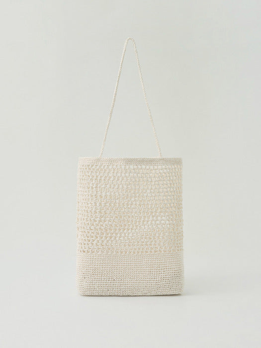 mesh knit bag (ivory)