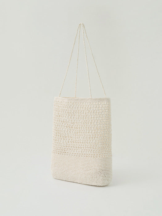 mesh knit bag (ivory)