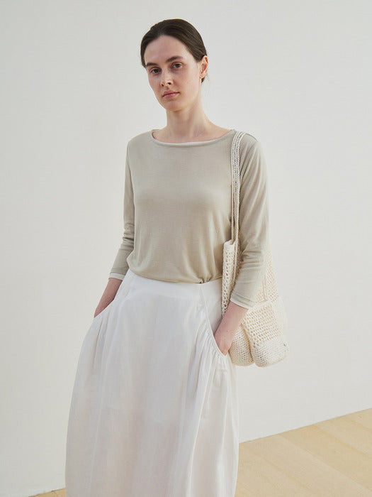 mesh knit bag (ivory)