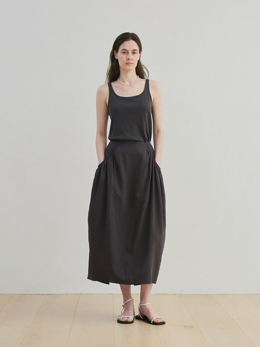 [moia] sleeveless t-shirt (charcoal)