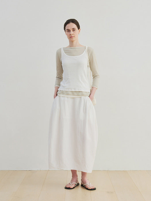 [moia] sleeveless t-shirt (white)