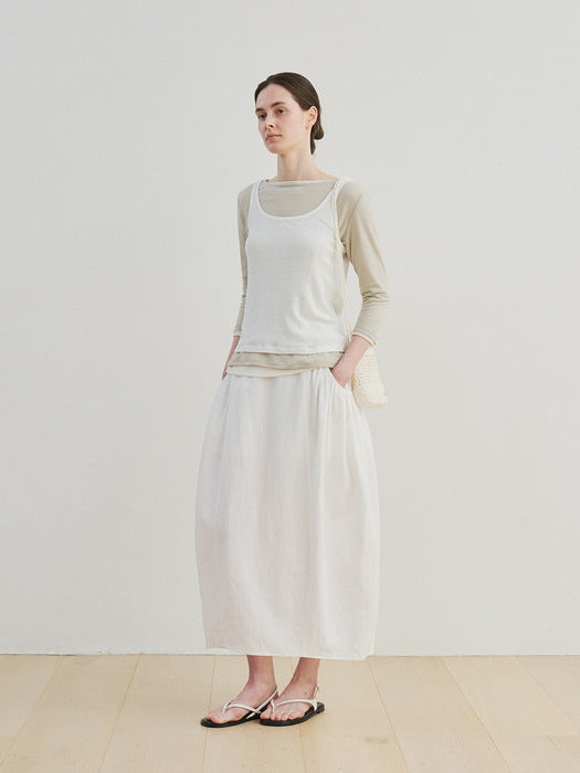 [moia] sleeveless t-shirt (white)