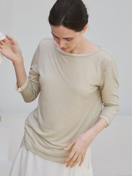 [moia] tencel t-shirt (lime)