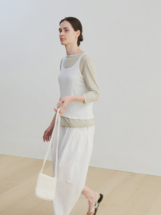 [moia] tencel t-shirt (lime)