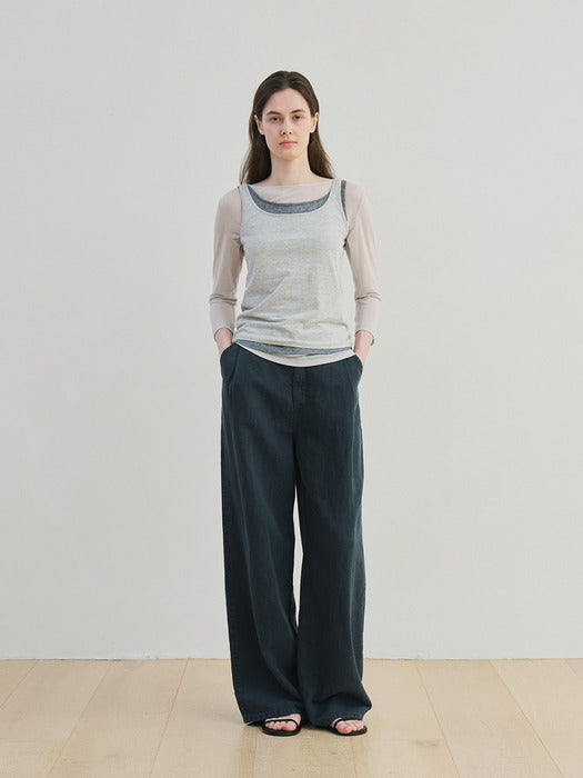 [moia] tencel t-shirt (light gray)