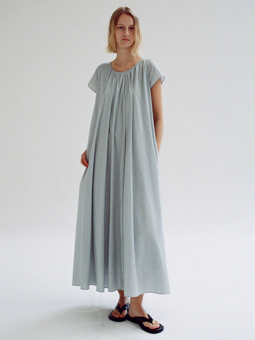 Facade Pattern Dress - sky