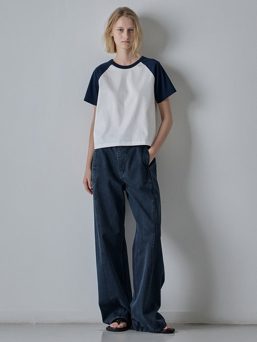 Facade Pattern Curved Denim vintage midnight