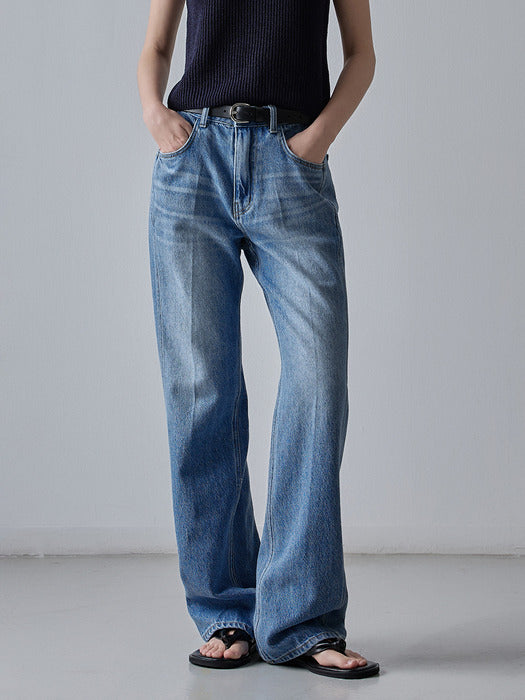Facade Pattern Summer Classic Denim vintage blue