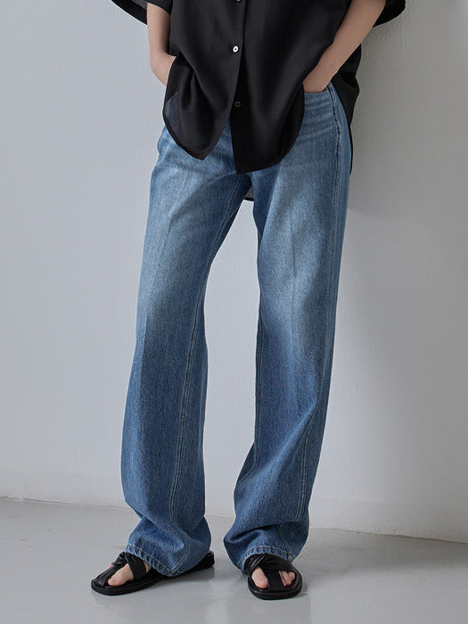 Facade Pattern Summer Classic Denim vintage blue