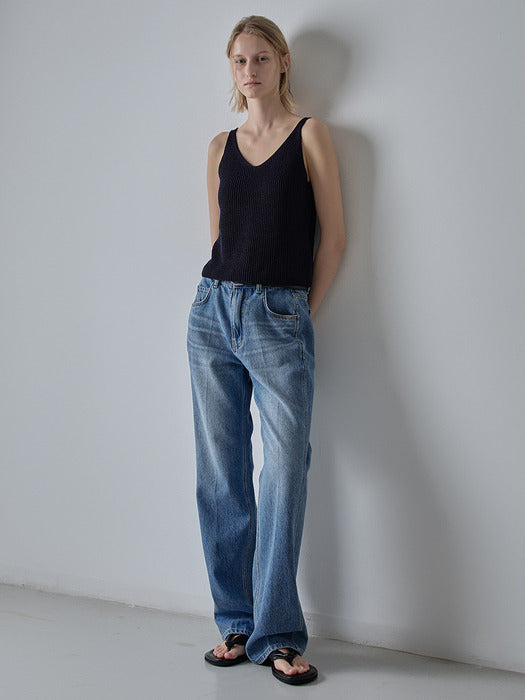 Facade Pattern Summer Classic Denim vintage blue