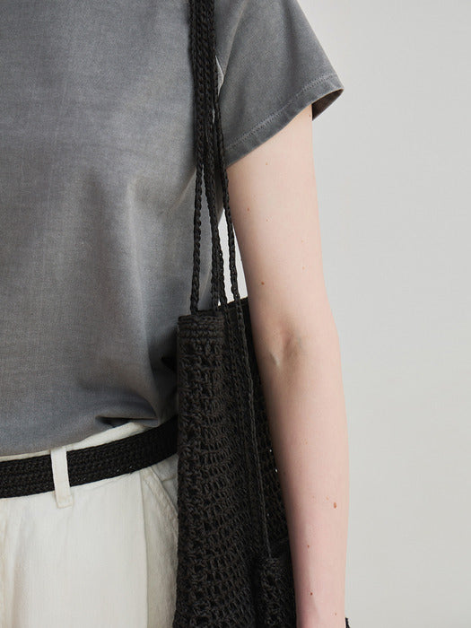 [moia] pigment washed t-shirt (blue gray)