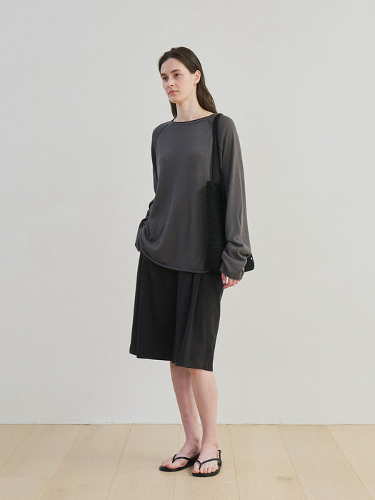 [moia] paper yarn knit (gray)