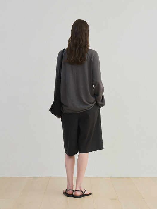 [moia] paper yarn knit (gray)