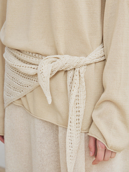 [moia] carpel scarf (natural)