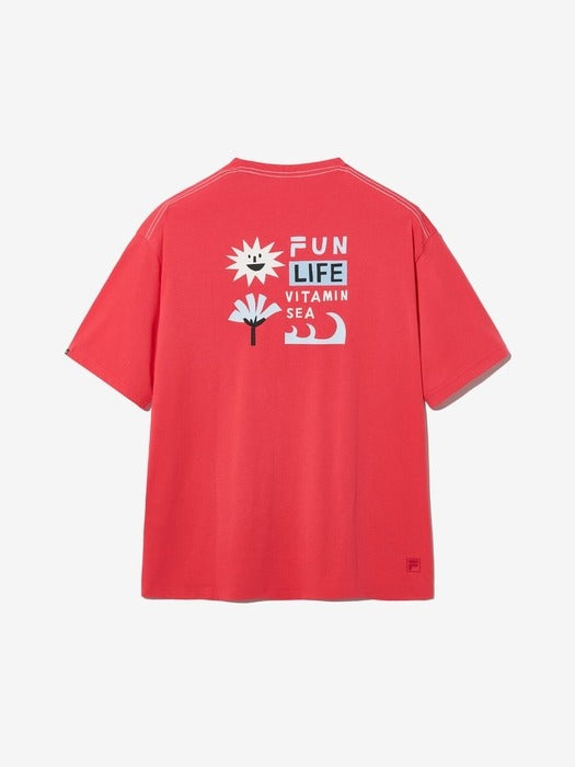 Summer Graphic T-Shirt_FS2RSH2403X_RED