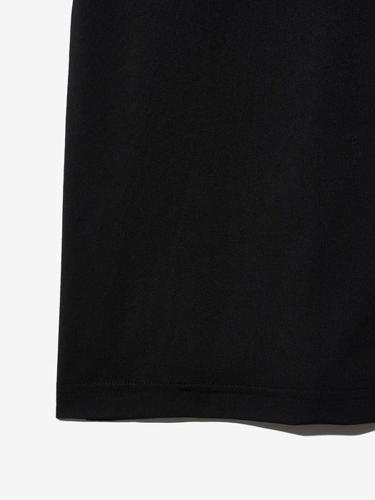 Polyester-Spandex Summer Graphic Tee_FS2RSH2405X_BLK