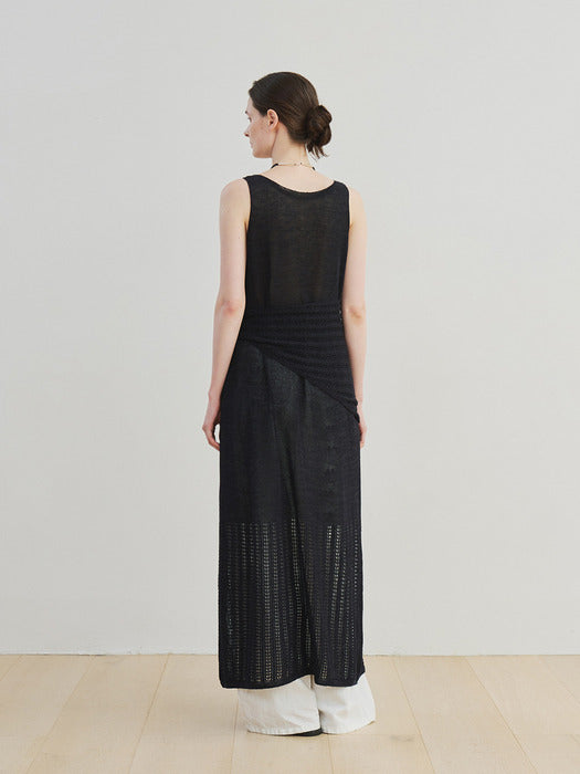 Moia carpel knit dress (navy)