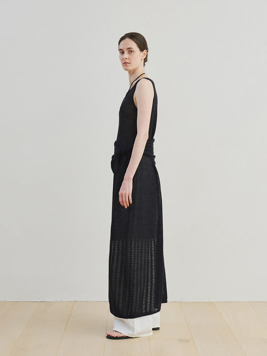 carpel knit dress (navy)