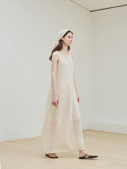 [moia] carpel knit dress (natural)