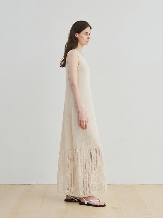 [moia] carpel knit dress (natural)