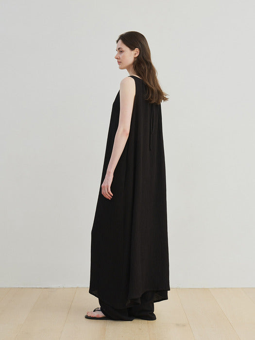 [moia] drawstring dress (black)