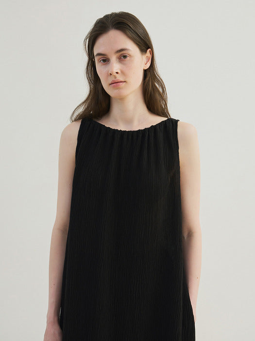 [moia] drawstring dress (black)