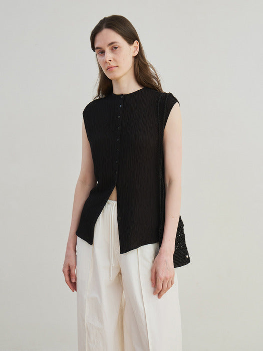 [moia] wide banding pants (white)