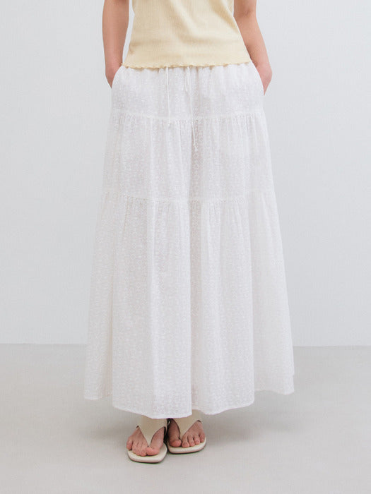 Mango Maniplease Wish Punching Skirt White