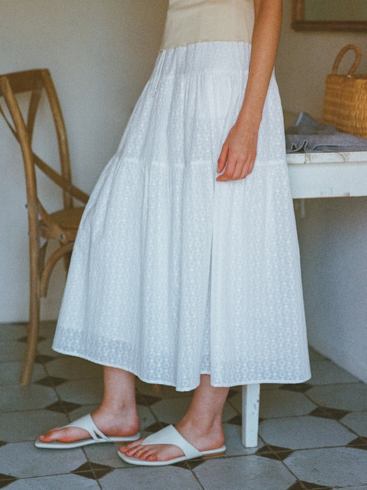 Mango Maniplease Wish Punching Skirt White