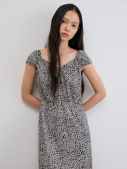 Mango Maniplease Kyla Floral One Piece Black