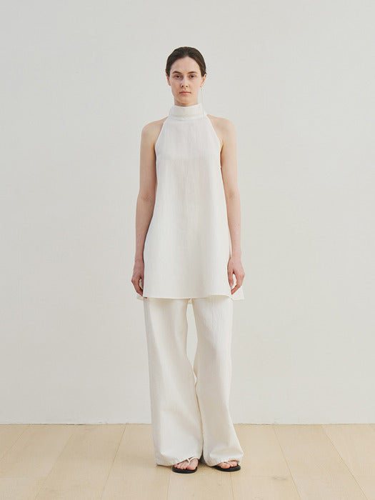 [moia] halter scarf blouse (ivory)