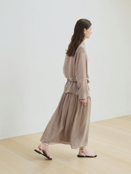 [moia] lyocell shirt (beige)