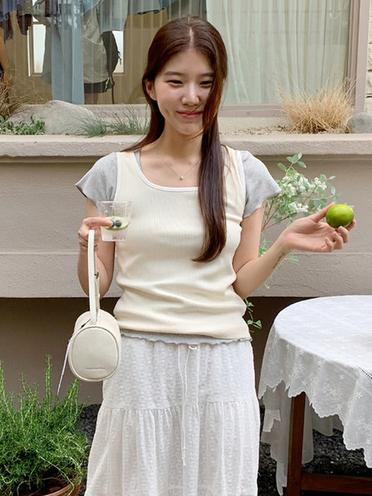Mango Maniplease Vonny Edge Sleeveless Cream Yellow