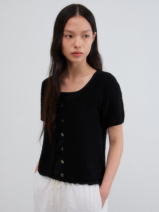 [Mango Maniplease] Rave Punching CARDIGAN_BLACK