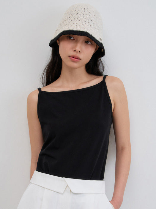 Mango Maniplease Lav Cotton Sleeveless Black