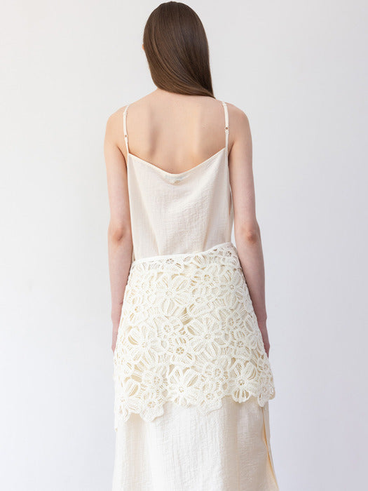 Loeuvre Lace Layered Wrap Skirt