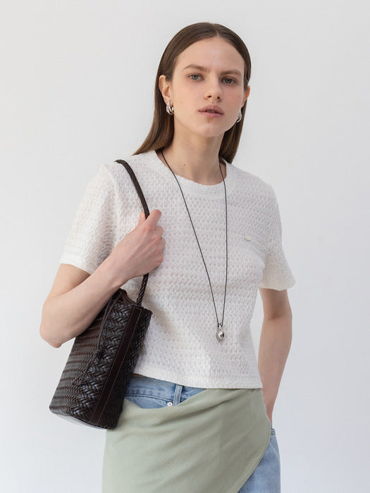 Loeuvre Wrinkle Basic T-shirt