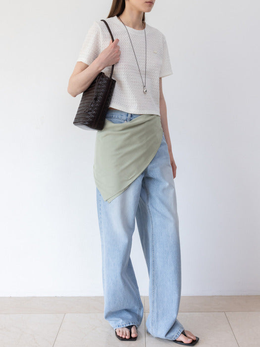 Loeuvre Wrinkle Basic T-shirt