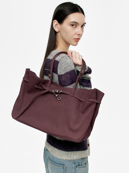 Margesherwood Grandma Used Bag Large wine nubuck