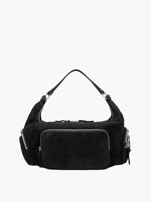 Margesherwood City Hobo EW black suede