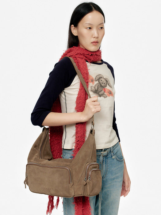 Margesherwood City Hobo EW cappuccino suede