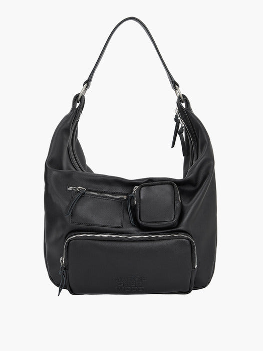 [MARGESHERWOOD] CITY HOBO NS_black plain