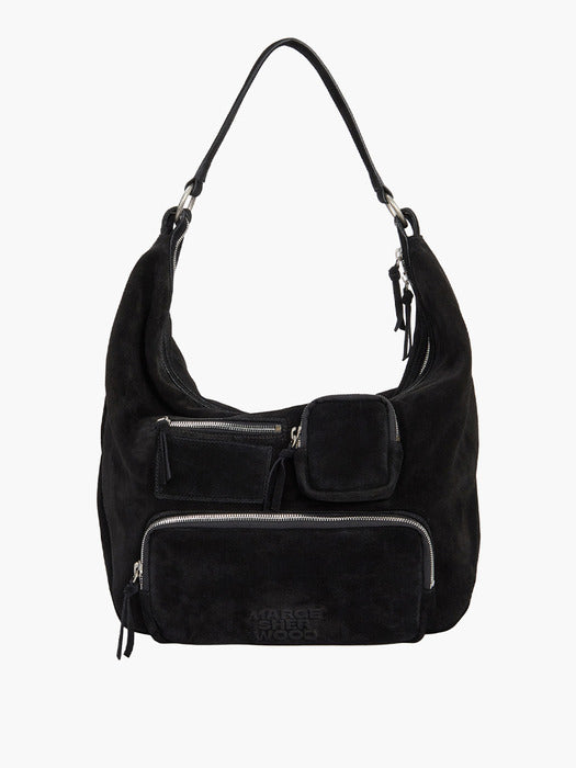 Margesherwood City Hobo NS black suede