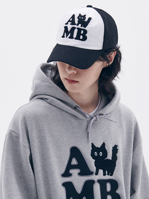[ambler] AMB cat Ball Cap AH601 (Black)