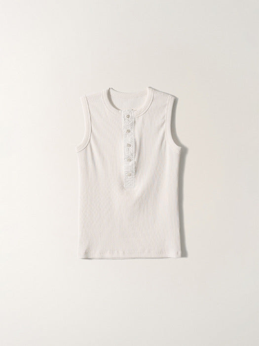 Nothing Written Tina Henry Neck Sleeveless (White)