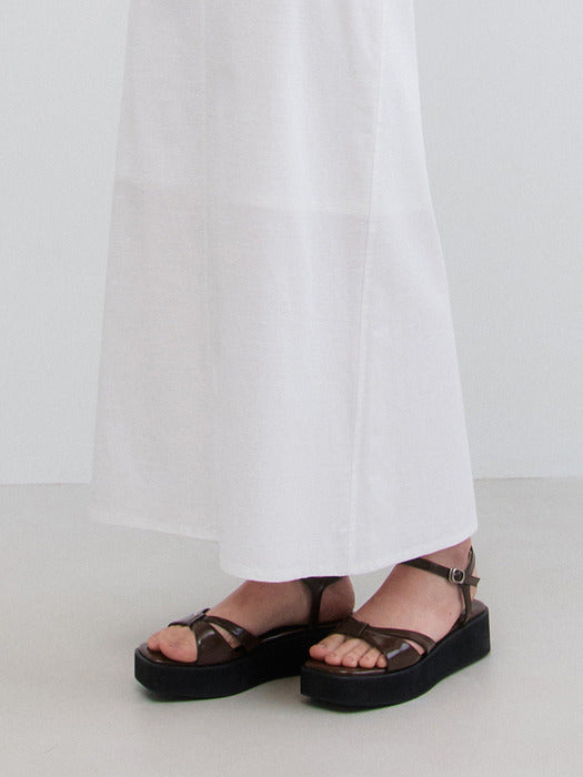 Mango Maniplease Chabby Sandals Brown