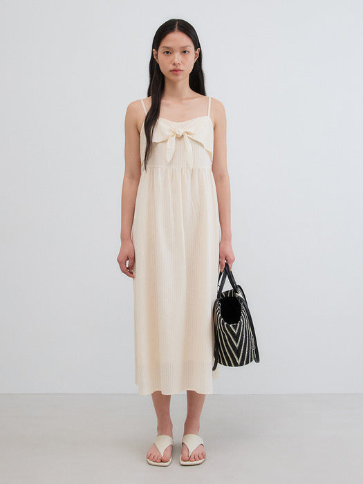 [Mango Maniplease] Kate Tie One PIECE_CREAM