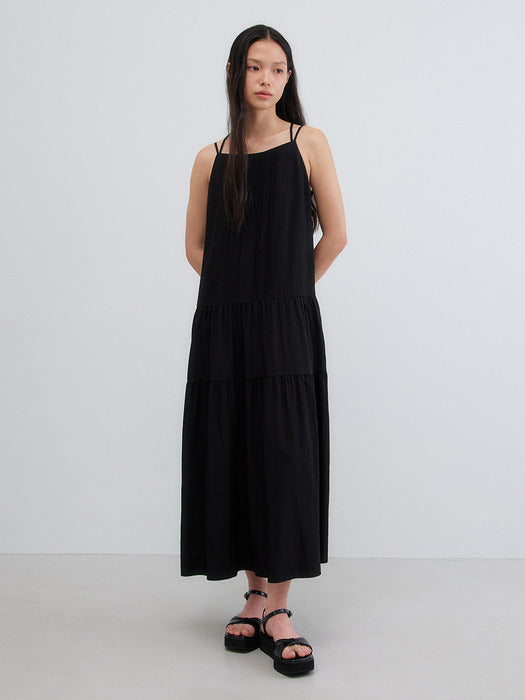 Mango Maniplease Loha String One Piece Black