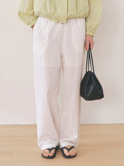 Mango Maniplease Monica Punching Pants White